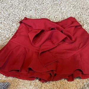 Zara Elegant Red Skirt small new